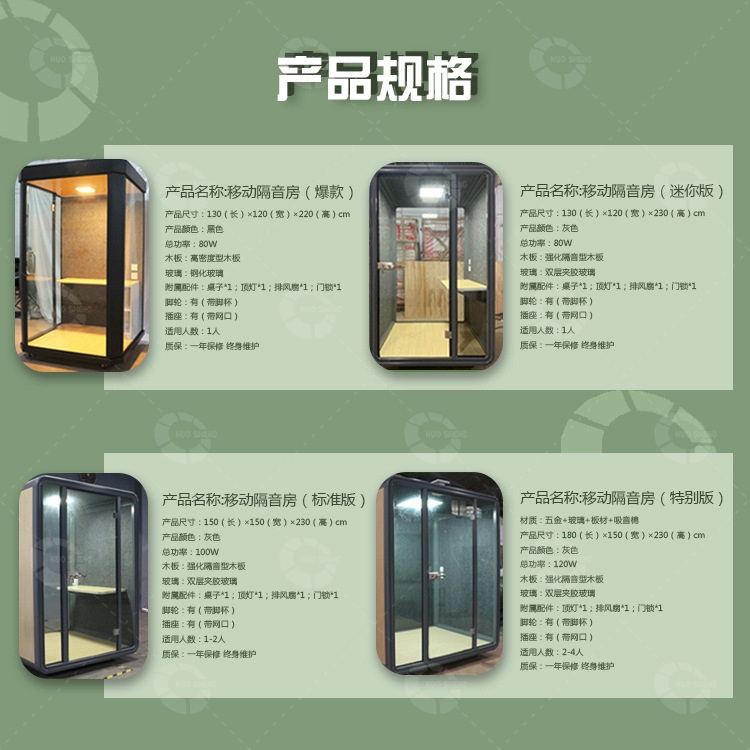 移動隔音房產品規格 移動隔音房產品規格